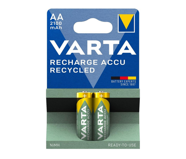 VARTA Recharge Accu Recycled AA 2100mAh (2 szt.) 56816101402 - 1456595 - zdjęcie